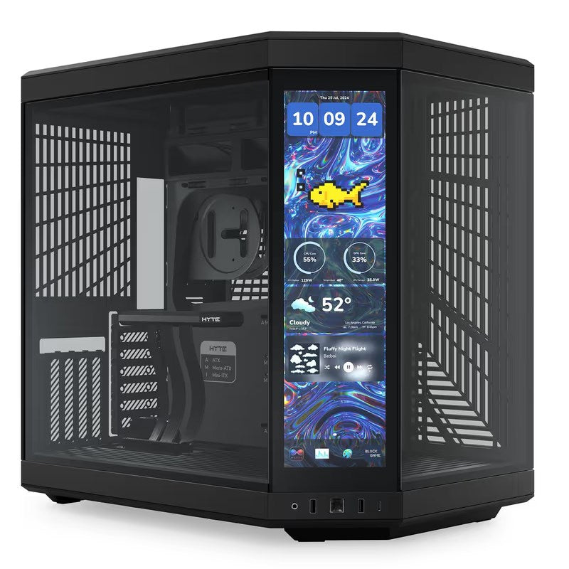 هايتي كيس كمبيوتر الألعاب Y70 إنفينتي تاتش إي-إيه تي إكس متوسط الحجم بشاشة لمس مقاس 14.5 بوصة - أسود داكن هايتي كيس كمبيوتر الألعاب Y70 إنفينتي تاتش إي-إيه تي إكس متوسط الحجم بشاشة لمس مقاس 14.5 بوصة - أسود داكن